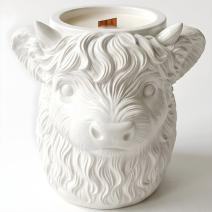 Žvakė Highland Cow – Balta / Vanilė