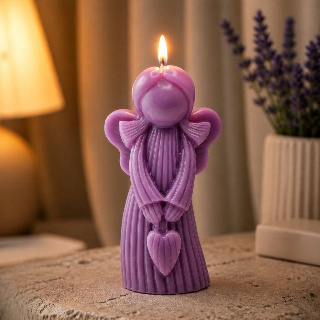 Žvakė Angelas – Violetinė / Levanda